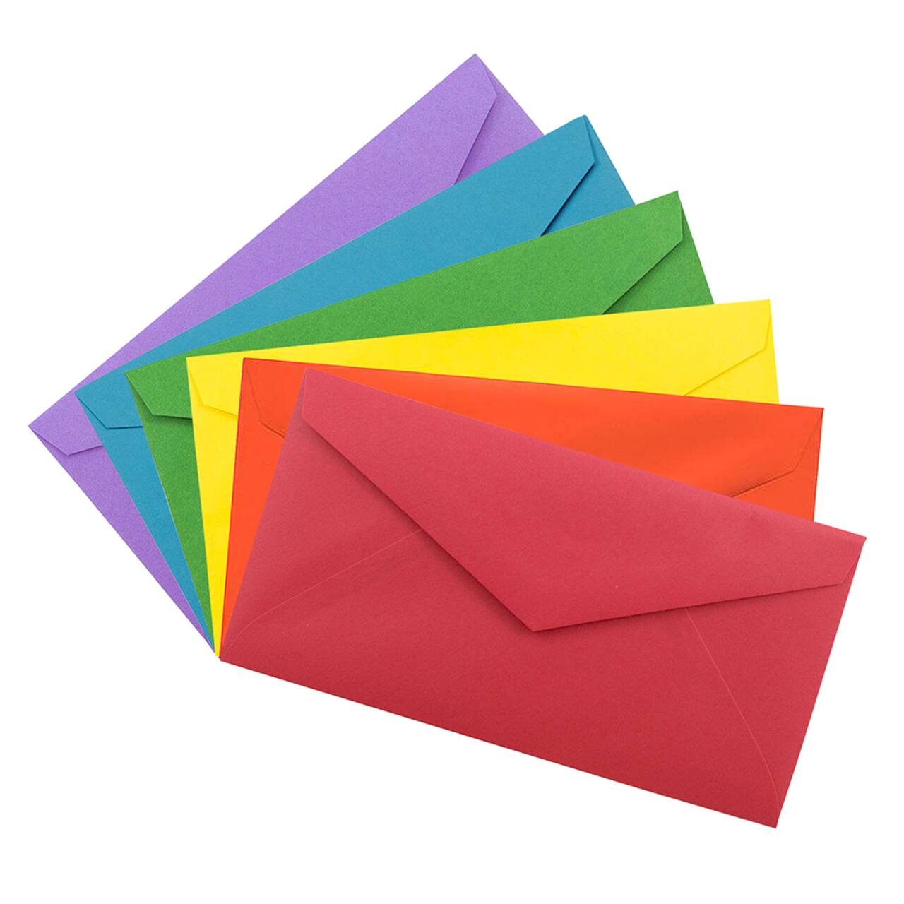 JAM Paper 3.875" x 7.5" Assorted Color Business Envelopes, 150ct.